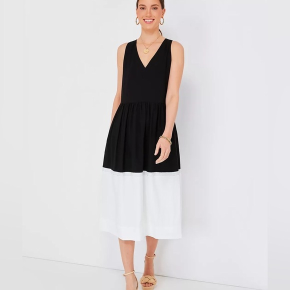 Tuckernuck Dresses & Skirts - NWT POMANDER PLACE Black and White Dylan Midi Dress | XL